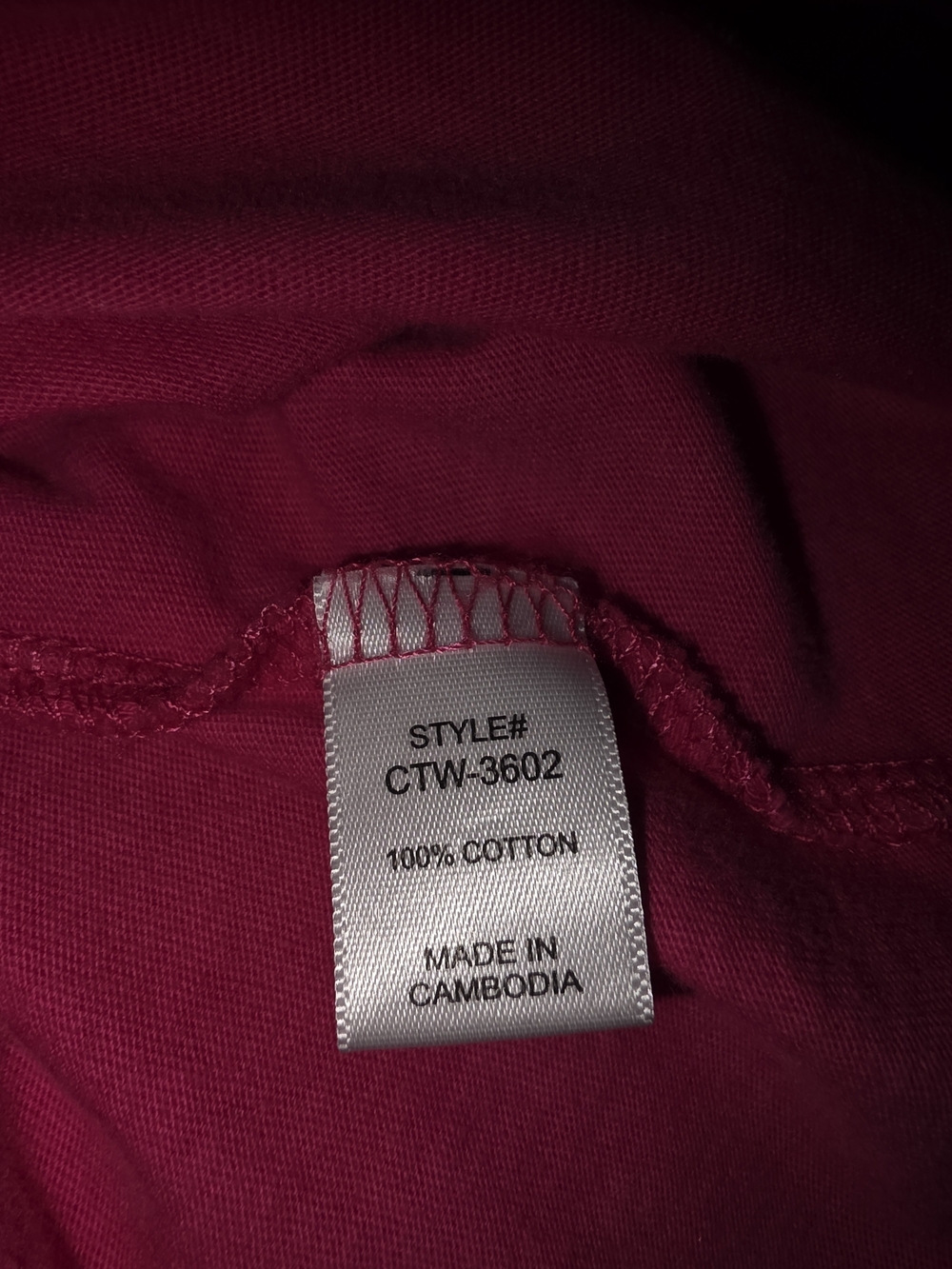 Zenana Outfitters Relaxed Short Sleeve Tee in Fuchsia - Picture 4 of 4